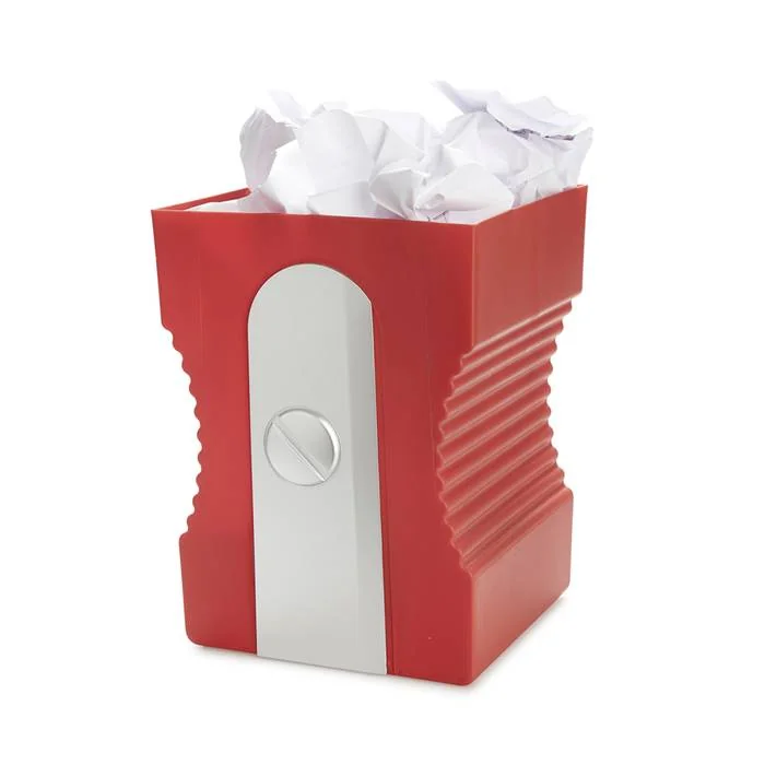 Wastebasket Sharpener Red
